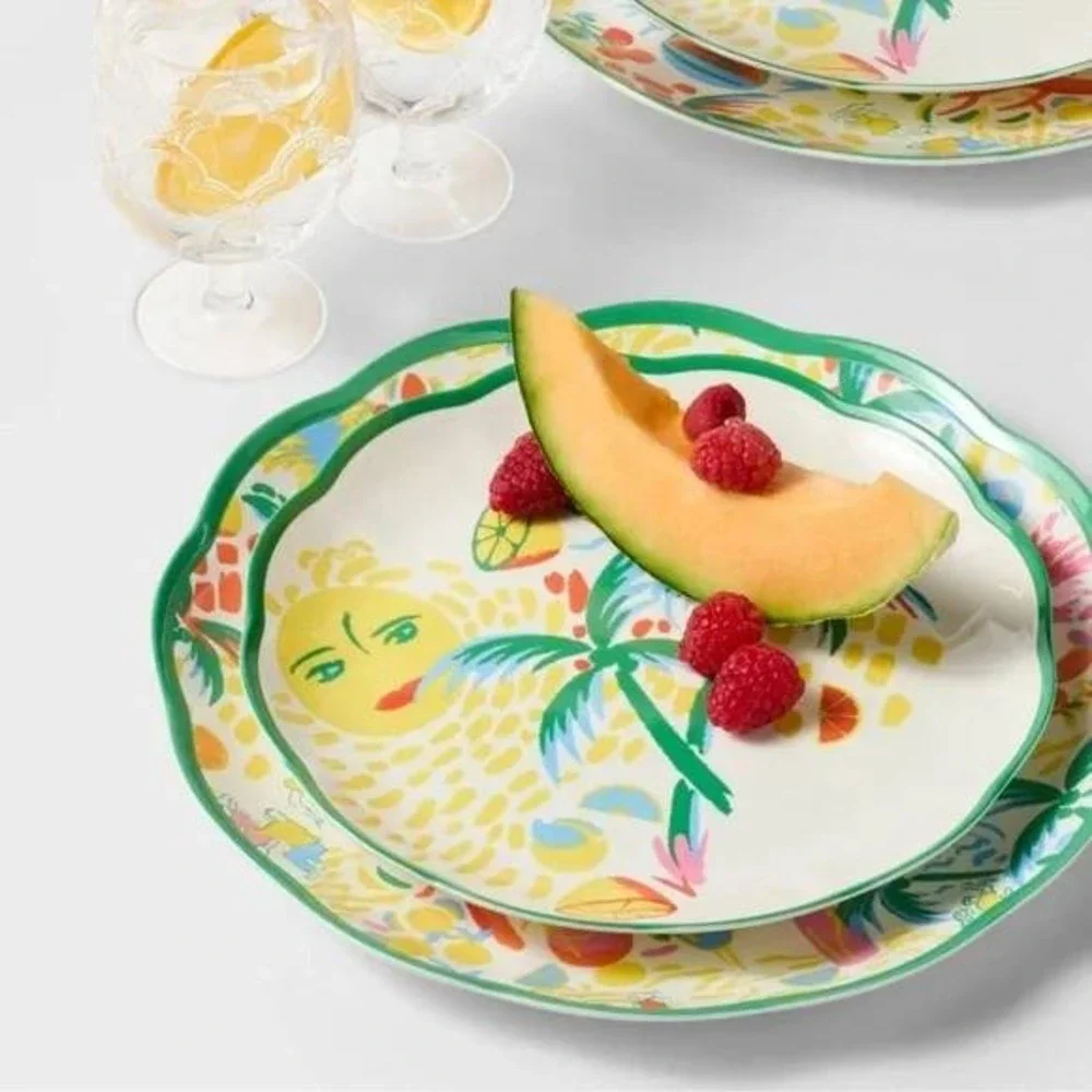 Roller Rabbit x Target‎ Set Melamine Plates 9